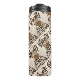 brown and white dalmatian dog Thermal Tumbler タンブラー