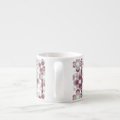 brown and white floral pattern エスプレッソカップ (裏面)