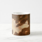 Brown and white floral textile コーヒーマグカップ (中央)