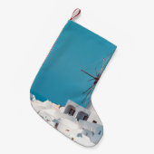 Brown and white windmill スモールクリスマスストッキング (正面 (吊り時))