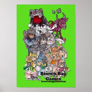 Brown Bag Games Character Poster ポスター