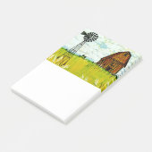 Brown Barn Summer Landscape Post-It Notes ポストイット (アングル)