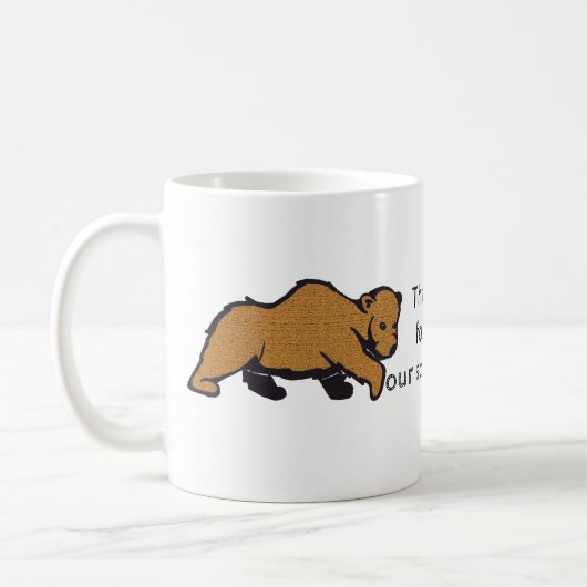 Brown Bearのスカウト芸術的リーダーに感謝 コーヒーマグカップ (左)