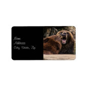 Brown Bear写真 ラベル (正面)