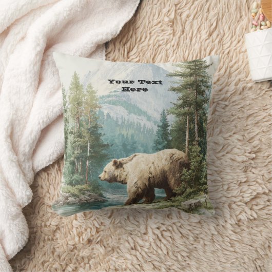 Brown Bear クッション (ブランケット)