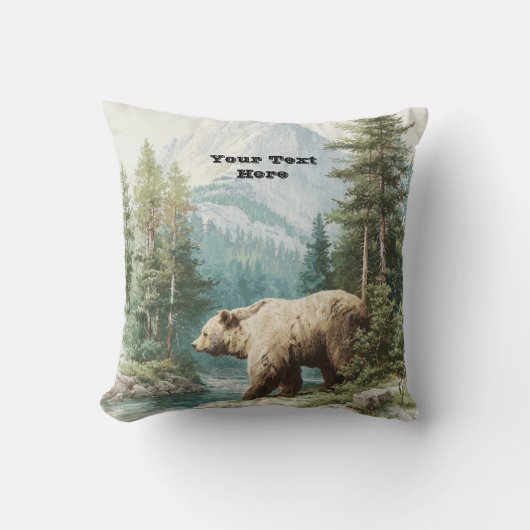 Brown Bear クッション (正面)