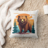 Brown bear クッション (ブランケット)