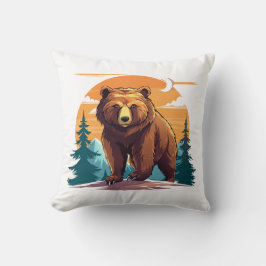 Brown bear クッション