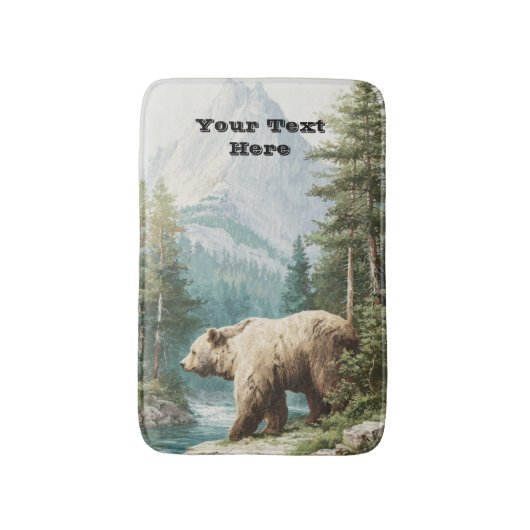 Brown Bear バスマット (正面縦)