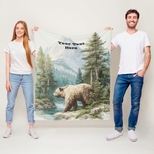 Brown Bear フリースブランケット (インサイチュ)