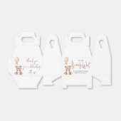 Brown Bear Balloon Baby Shower フェイバーボックス (折り畳みなし)