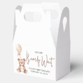 Brown Bear Balloon Baby Shower フェイバーボックス (オープン)