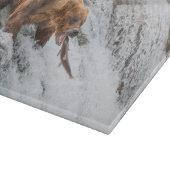 Brown Bear Catches Red Salmon カッティングボード (角)