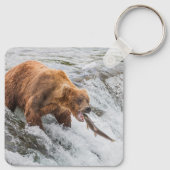 Brown Bear Catches Red Salmon キーホルダー (裏面)