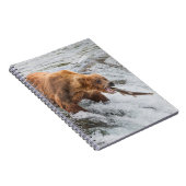 Brown Bear Catches Red Salmon ノートブック (右側)