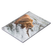 Brown Bear Catches Red Salmon ノートブック (左側)