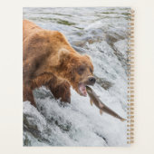 Brown Bear Catches Red Salmon プランナー手帳 (裏面)