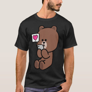 Brown Bear Cony Bunny Rabbit To All My Love Tシャツ