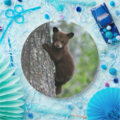 Brown Bear Cubの木の写真 ペーパープレート (パーティー)