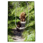 Brown Bear Family ミディアムペーパーバッグ (裏面)