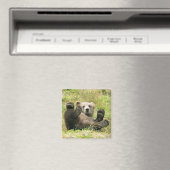 Brown_Bear_Kodiak_Loversギフト マグネット (インサイチュ (食洗機))