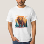 Brown bear tシャツ (正面)
