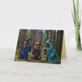 Brown Bear Witch Halloween Card シーズンカード