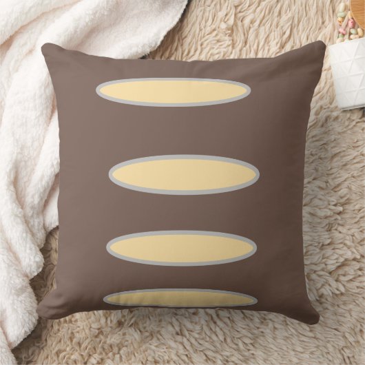 Brown Beige クッション (ブランケット)