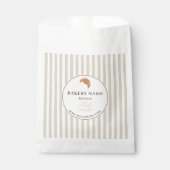 Brown Beige Bakery Logo Product Packaging Bag フェイバーバッグ (正面)