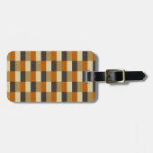 Brown Beige Black Color Combination ラゲッジタグ (正面横)