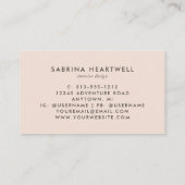 Brown Beige Rust Terrazzo Pattern Interior Design 名刺 (裏面)