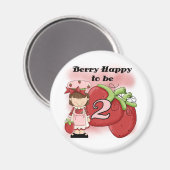 Brown Berry誕生日Tシャツとギフト マグネット (正面/裏面)