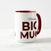 Brown Big Mug | ハージマグ | スクリプトカスタムネーム マグカップ (正面右)