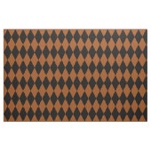 Brown Black Harlequin Diamonds Checkers Design  ファブリック (ファットクウォーター)
