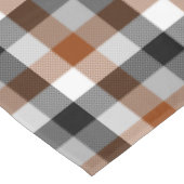 Brown Black White Twill Gingham Design  テーブルクロス (アングル)