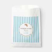 Brown Blue Bakery Logo Product Packaging Bag フェイバーバッグ (正面)