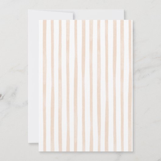 Brown boho Bow Coquette fall in love bridal shower 招待状 (裏面)