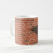 Brown brick wall コーヒーマグカップ (正面左)