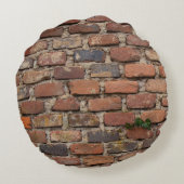 Brown brick wall ラウンドクッション (裏面)