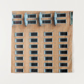 Brown brick wall building タペストリー (正面(横))