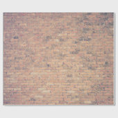 Brown brick wall photography ラッピングペーパー (フラット)