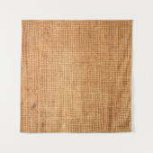 Brown burlap cloth background or sack cloth タペストリー (正面(横))
