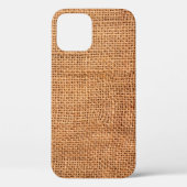 Brown burlap cloth background or sack cloth Case-Mate iPhoneケース (裏面)