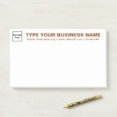 Brown Business Brand文字の見出し(大) ポストイット (デスク)