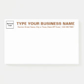 Brown Business Brand文字の見出し(大) ポストイット (正面)