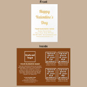 Brown Business Brand on Valentine Foil Card 箔カード