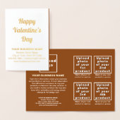 Brown Business Brand on Valentine Foil Card 箔カード (ディスプレー)