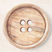 Brown Button コースター (正面)