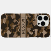 Brown Camouflage Personalized Case-Mate iPhoneケース (裏面 (横))