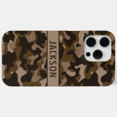 Brown Camouflage Personalized Case-Mate iPhoneケース (裏面 (横))